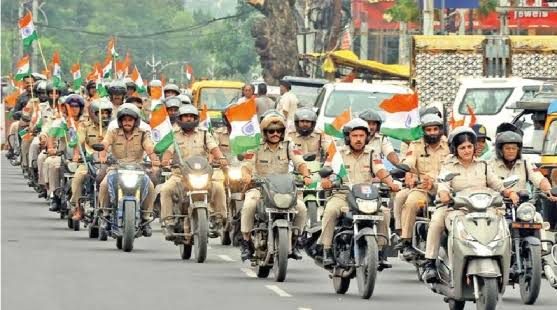 CRPF holds Har Ghar Tiranga bike rally