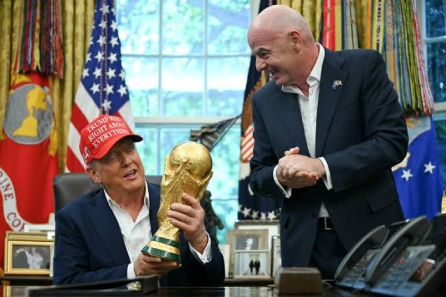 US President Donald Trump will bask in the spotlight at the World Cup final 
