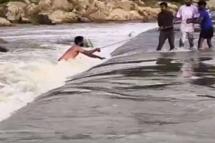 Two youths rescued after causeway crossing attempt fails in Telangana
