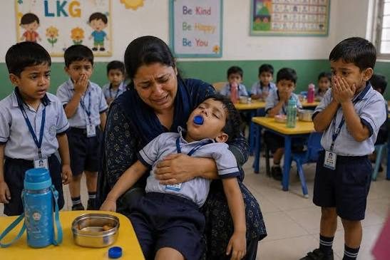 Assaulted by teacher, UKG boy collapses at school in Vizag, dies