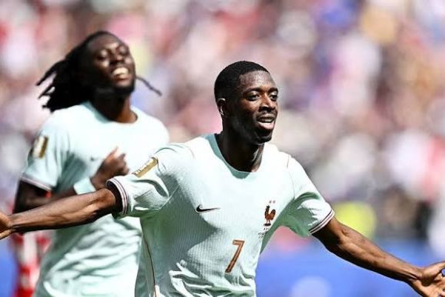 Dembele's quick 'trick' powers France to big win over second-string Norway