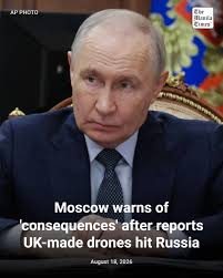 "Would Pay A Price": Moscow Warns UK After British-Made Drones Hit Russia