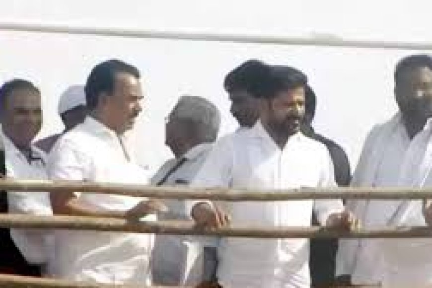CM inspects irrigation projects in Palamuru region