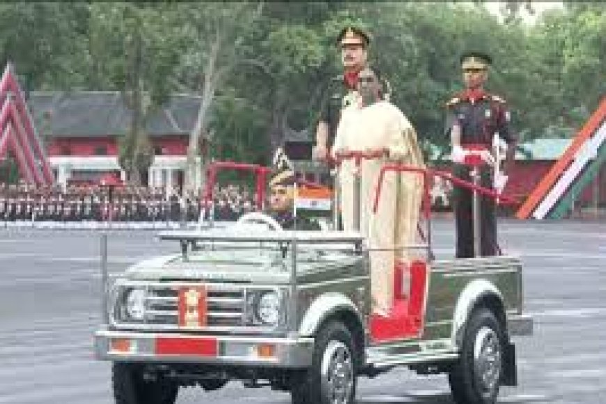 President Murmu reviews passing out parade of At IMA?