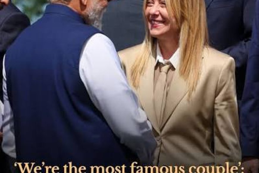 "We're Most Famous Couple": Giorgia Meloni To PM Modi At G7 Summit. 