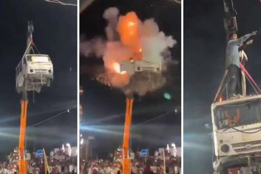 MP: Car explodes 40 feet above ground during Muharram procession