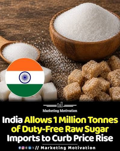 Government okays duty-free import of 1 million tonnes of raw sugar to ease price rise