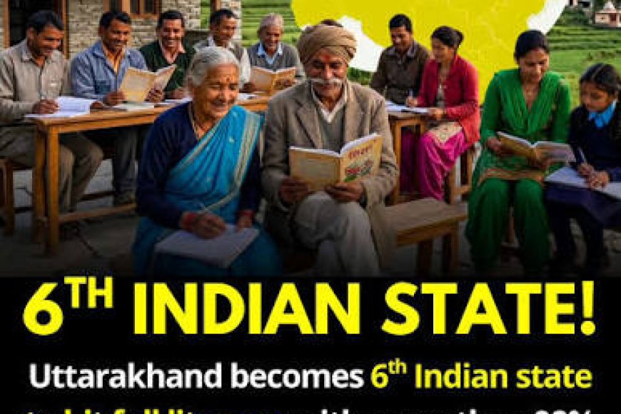 Uttarakhand Becomes Country's 6th Fully Literate State
