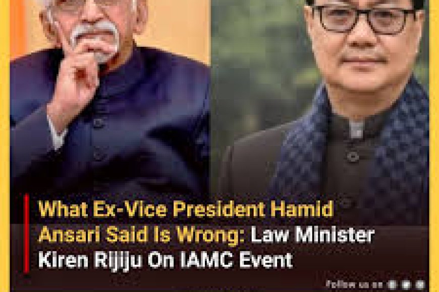 Saying Muslims unsafe here affects India’s global reputation: Rijiju,