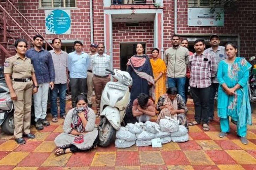 Three arrested with 9 kg ganja in Hyderabad, six escape