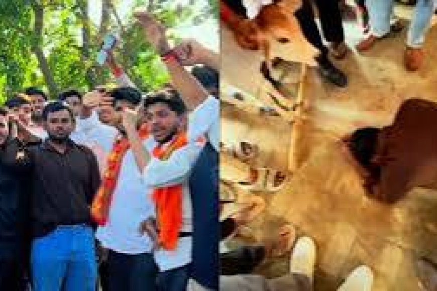 UP hate crime: Hindutva workers force man to kneel before calf