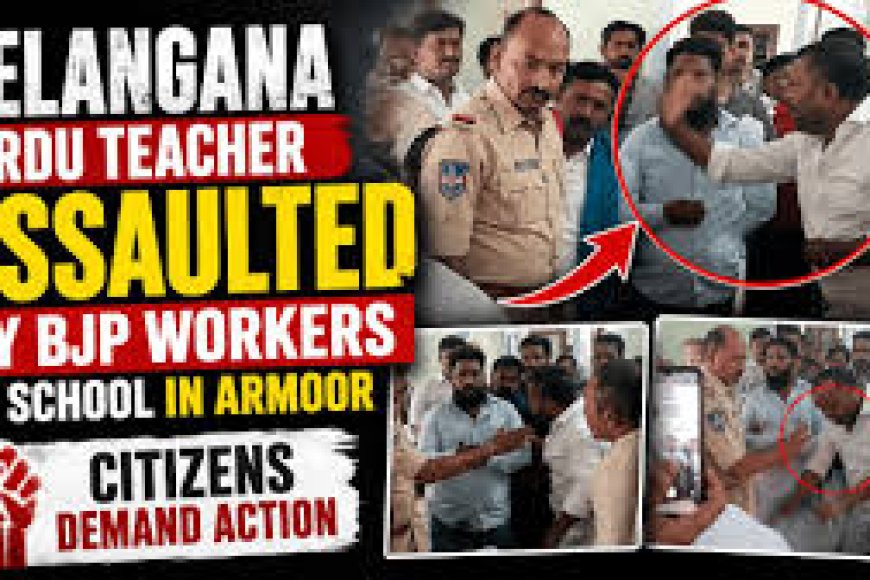 Telangana BJP leaders assault principal for teaching Urdu