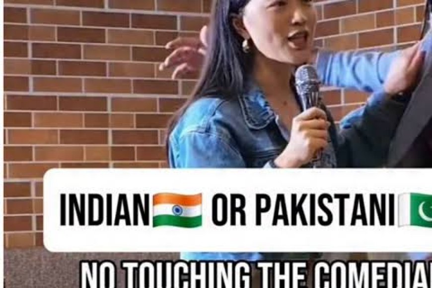 Pakistani Man Tries To Hug Female Comedian, Then Lies About Being Indian