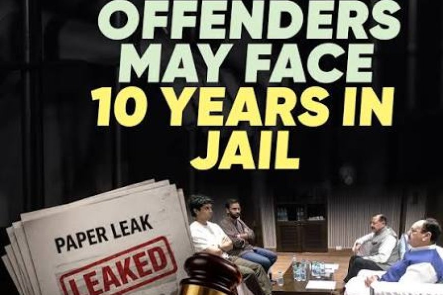 10 years in jail, Rs 50 lakh fine: Govt tables new paper leak bill