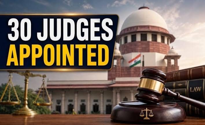 30 judges appointed to four high courts