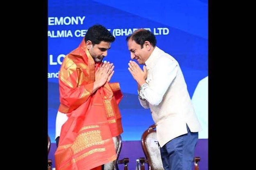 Lokesh lays stone for Rs 3,100 crore cement unit in Kadapa