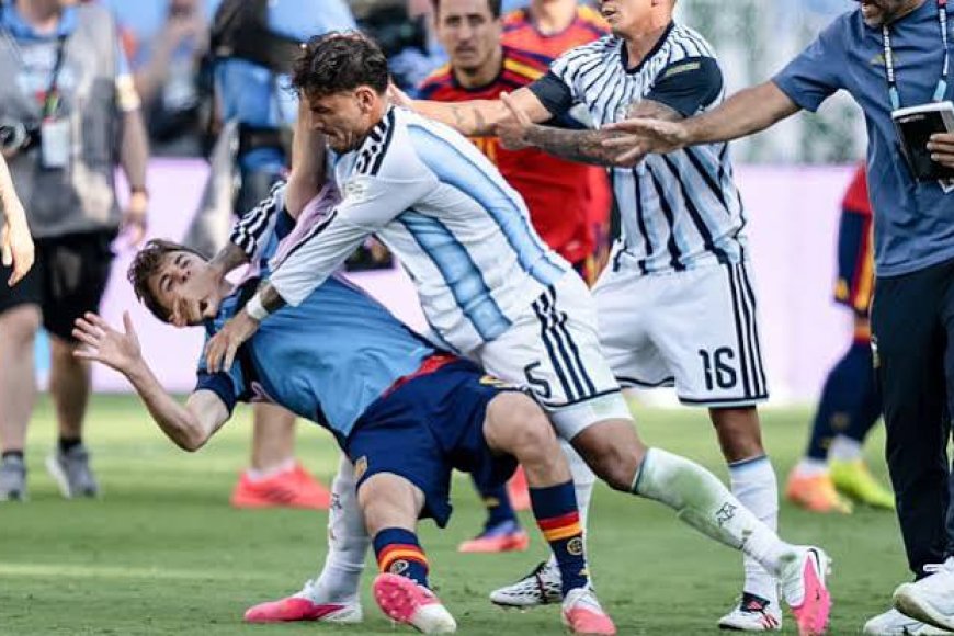 FIFA 'Deletes' Argentina Star Leandro Paredes' Red Card For Nasty Fight With Spain. Here's Why