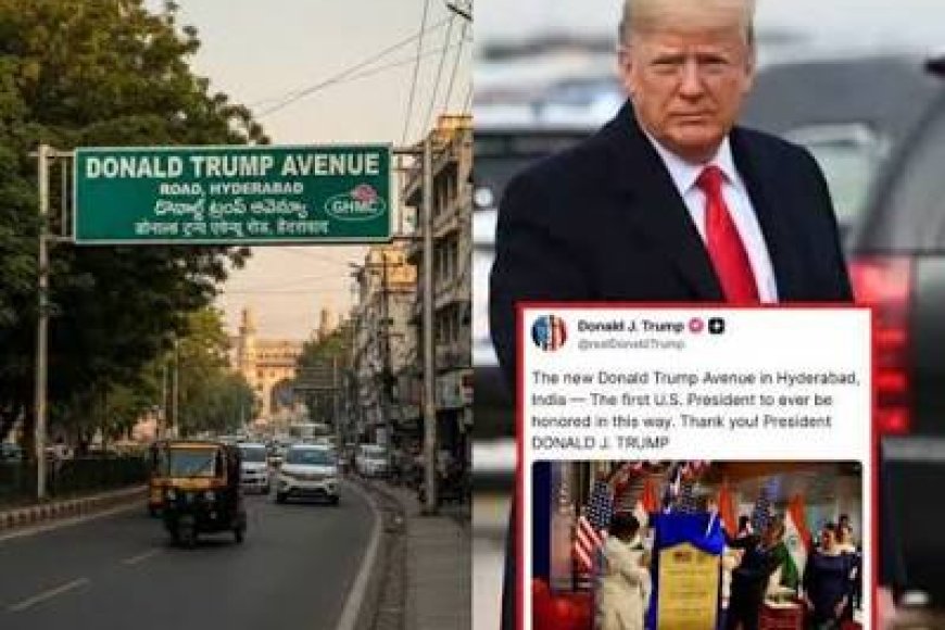 US President Trump thanks India for road name in Hyderabad, says ‘honoured’