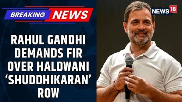 Rahul Gandhi demands FIR over Haldwani purification ritual; ends up facing one himself
