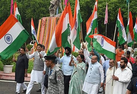 Congress Tiranga Yatra highlights harmony, eco conservation