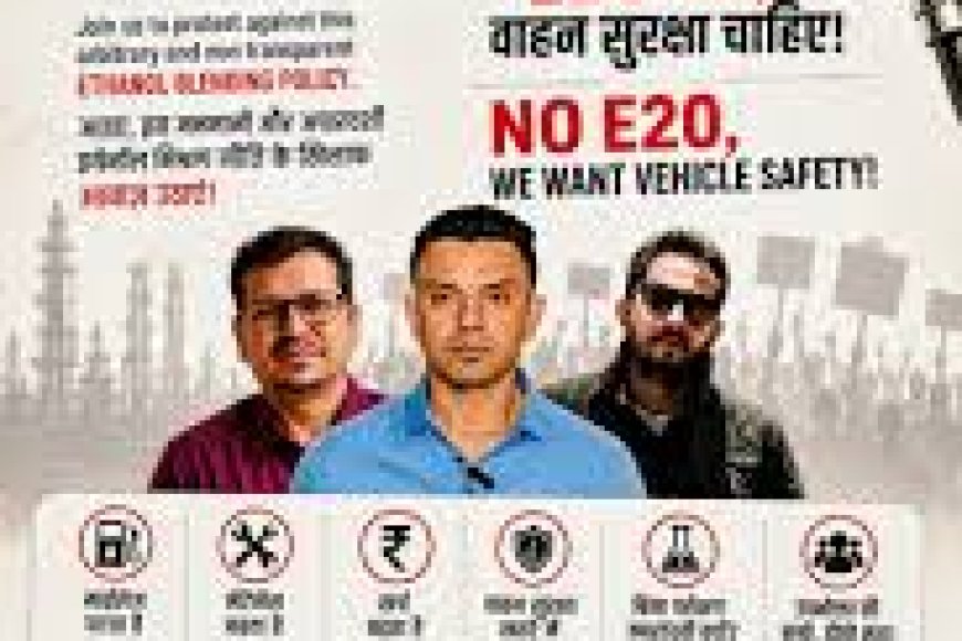 Team Bharat stir against ethanol scam in Delhi today 