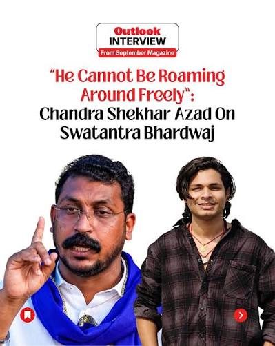 Swatantra Bhardwaj challenges Bhim Army chief despite bail order