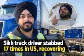Sikh trucker stabbed 17 times days after US govt's hate poster