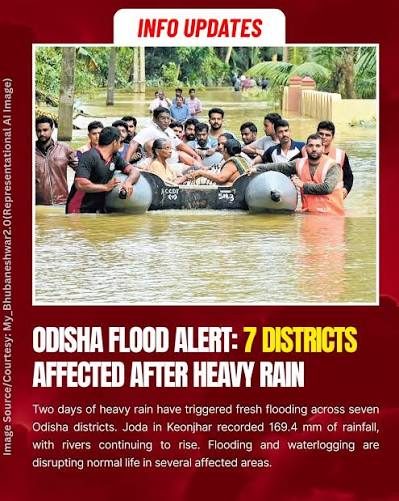 1 lakh people evacuated in Odisha flood, coastal areas on alert