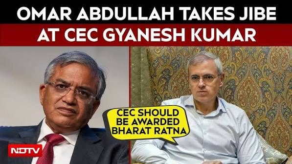 'Give him a Bharat Ratna': Omar Abdullah mocks BJP over Gyanesh Kumar row