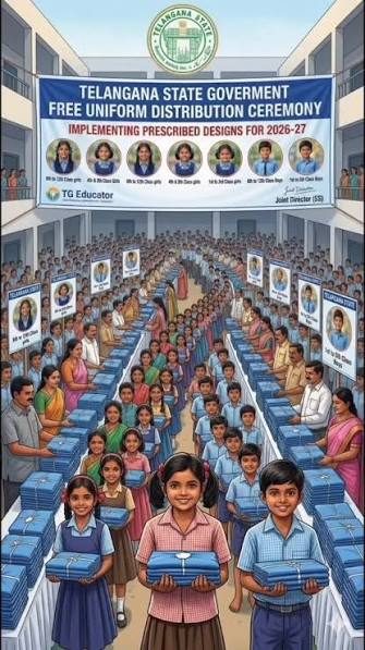 Telangana government schools may get new uniform designs next year