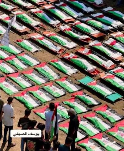 Gaza: 70 children among 100 laid to rest after two years