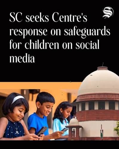 SC directs Centre to frame statutory safeguards for minors on social media.
