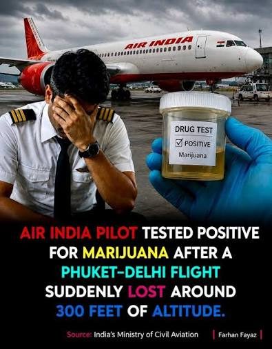 Phuket Flight Pilot Who Failed Drug Test Sacked By Air India