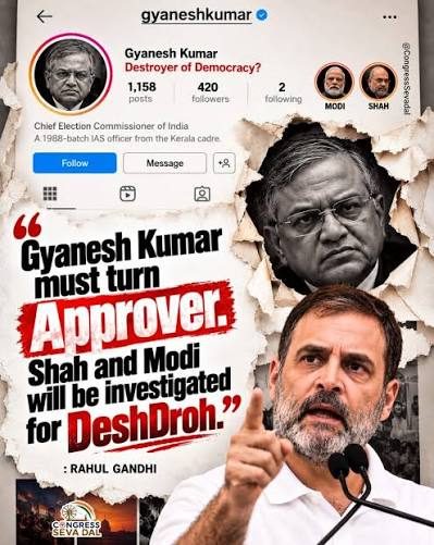 Modi, Shah, CEC destroyed India's vote: Lop Rahul Gandhi