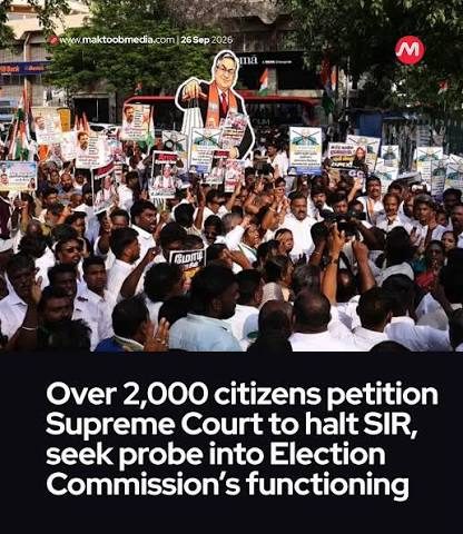 Over 2,000 citizens write to CJI seeking stay on SIR