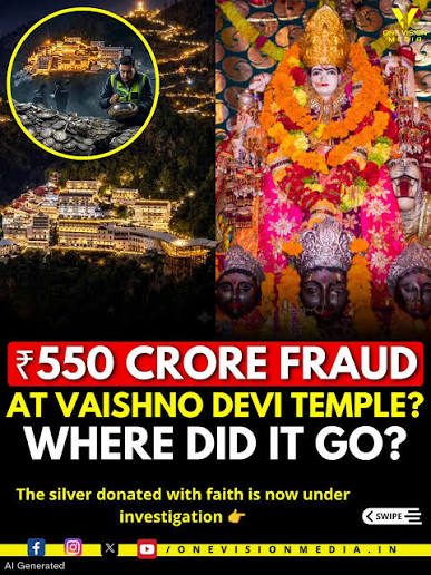 4 Months On, No FIR Yet In Vaishno Devi's Rs 550 Crore-Silver 'Scandal'