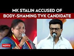 Vijay slams Stalin for 'body-shaming' TVK woman candidate