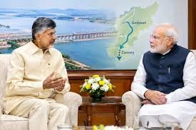 Prioritise Godavari–Cauvery river linking project: Andhra CM Naidu to PM Modi