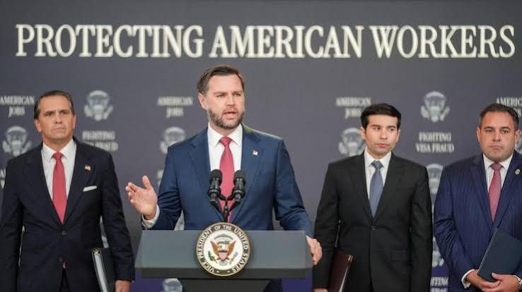 US Vice President Vance defends green card suspension for tech giants, slams 'cheap labour' pipeline