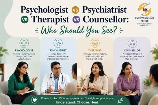 Therapist, counsellor, or psychiatrist? How to choose the right mental health professional