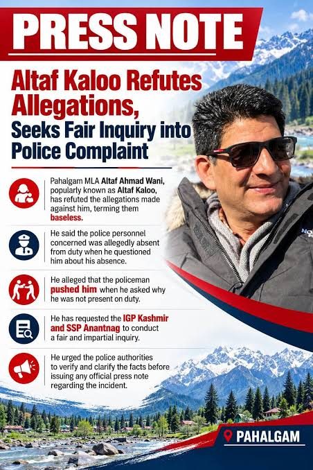 J&K Police books JKNC MLA Altaf Ahmad Wani for allegedly assaulting PSO
