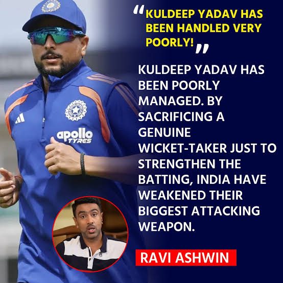 Ashwin baffled by Kuldeep's exclusion, says India's decision lacks common sense