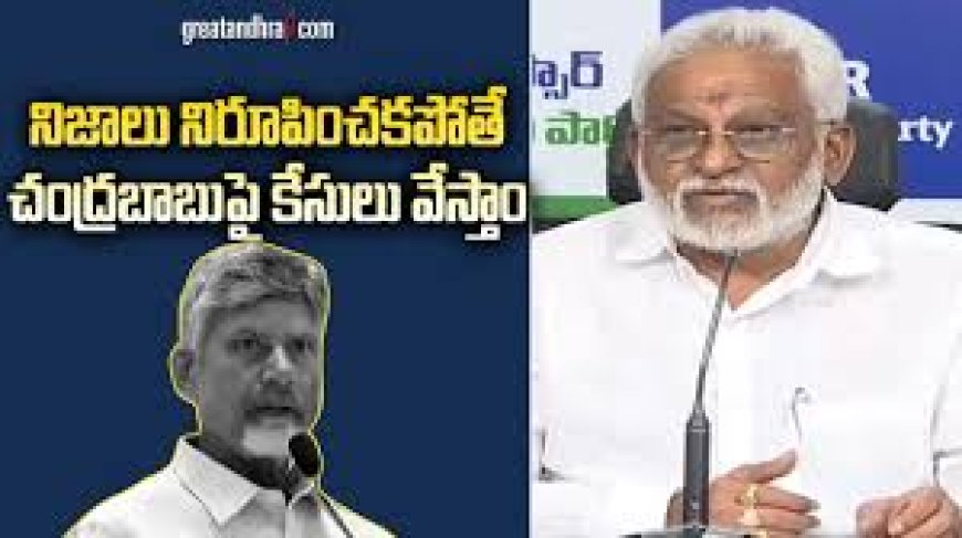 Prove claim or face defamation suit: YV Subba Reddy to CM Naidu