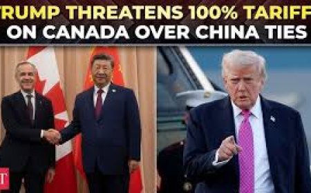 Trump threatens Canada with 100% tariffs over China deal