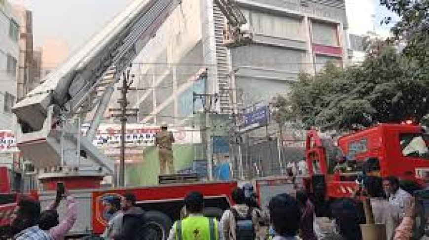 Rescue efforts continue after fire breaks out at furniture store in Hyderabad