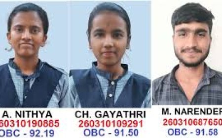 2026 JEE Mains: 5 out of 318 Telangana BC students score above 90 pc