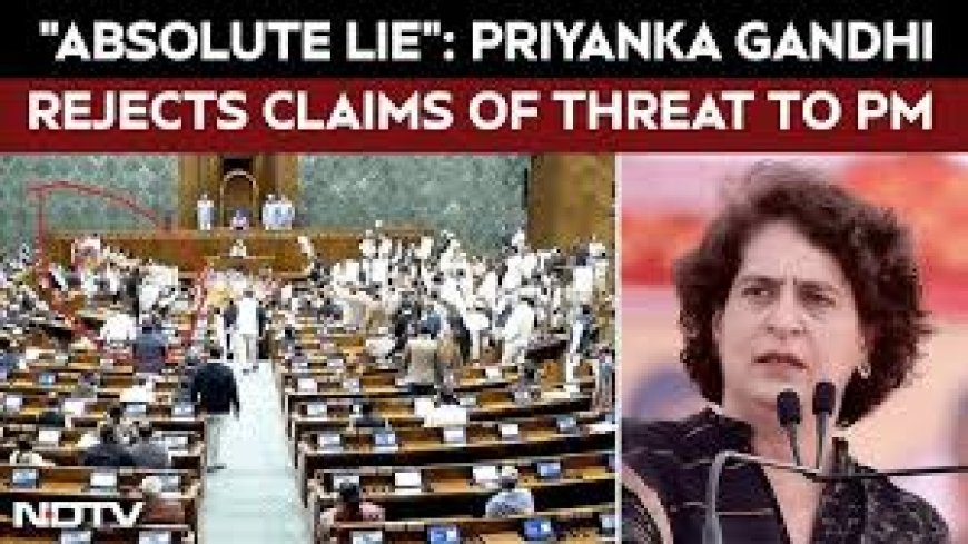In the end...: Priyanka refutes Rijiju's claim of inciting MPs