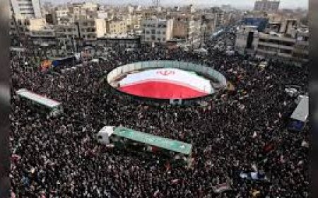 Funeral held for commanders in Tehran, Gulf tensions rise, ship hit near Hormuz
