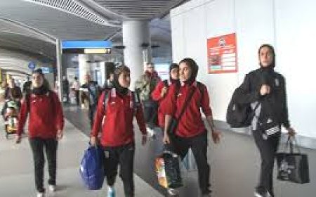 Iran women's football team arrive in Turkey on way home