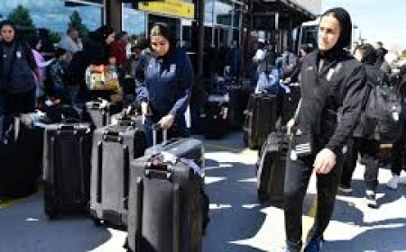 Iran women's football team arrive in Turkey on way home
